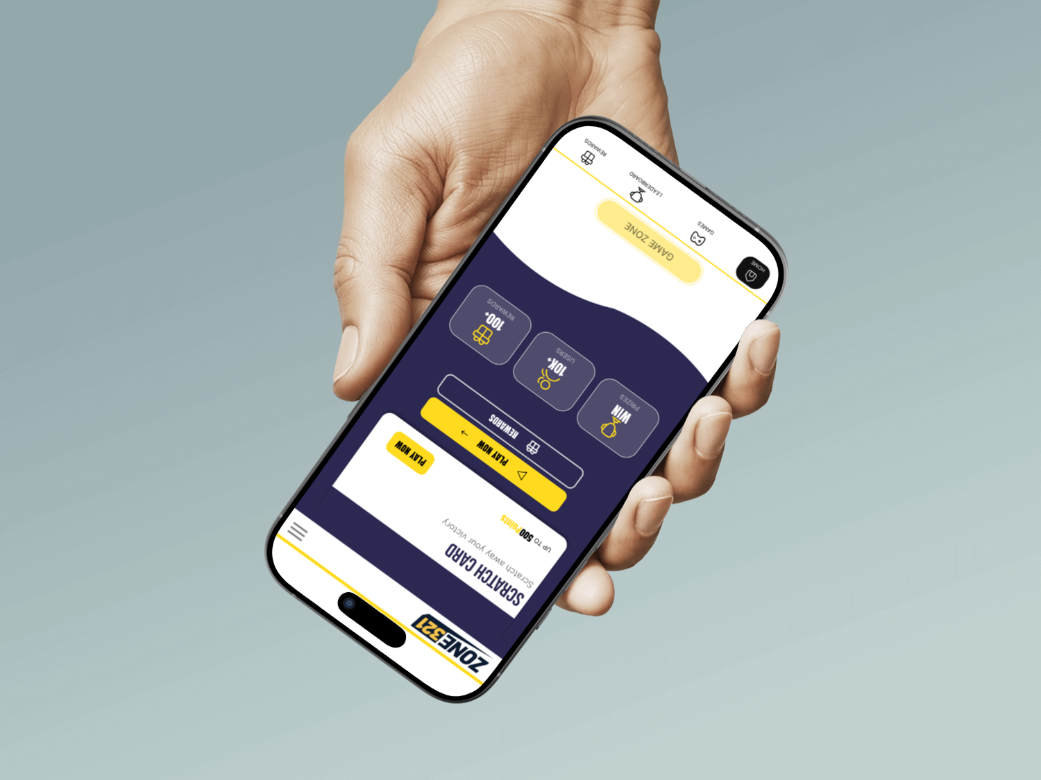 Scratch Card game example for gamification