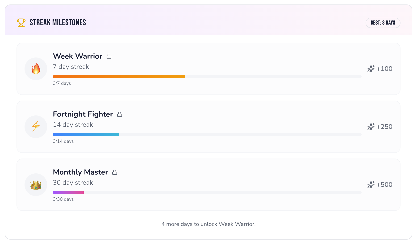 Streaks example on how to keep the heat in gamification